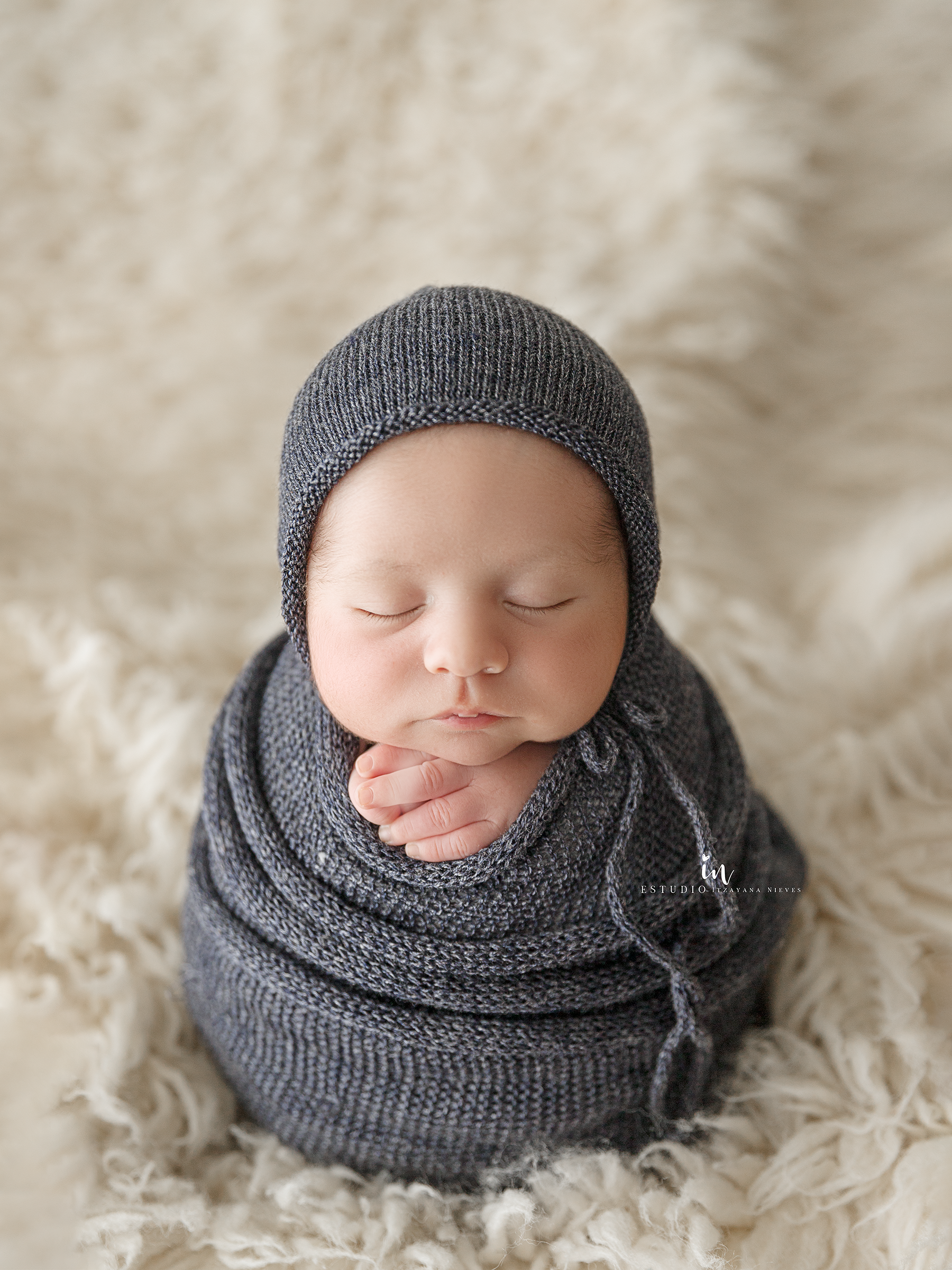 Wrap y Gorro Tejidos Newborn